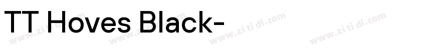 TT Hoves Black字体转换